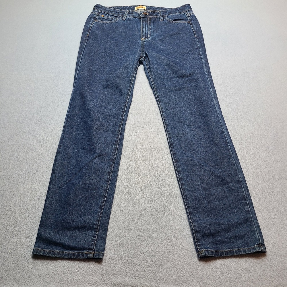 Hart Denim Straight Leg Jeans Womens 29 Blue Excellent Made in USA Dark Wash